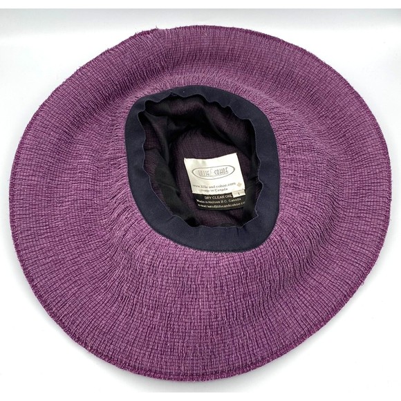 Lillie & Cohoe Purple Textured Floppy Sun Hat Wide Brim Size 1 Canada - Picture 6 of 6
